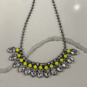 Neon blingy fashionable statement necklace